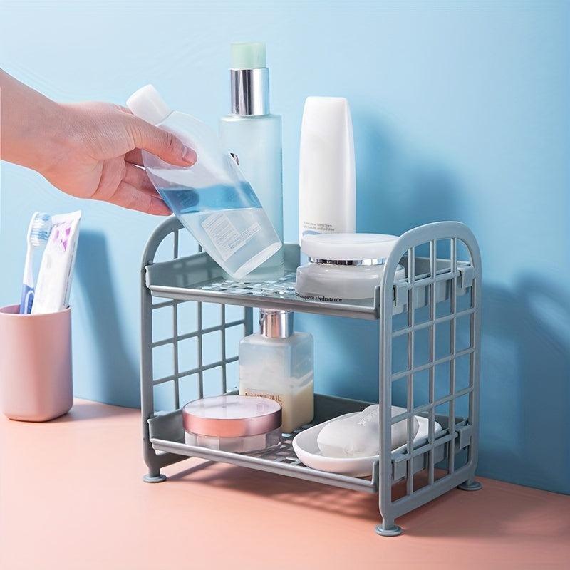 3-Layer Bathroom Rack for Cosmetics and Toiletries