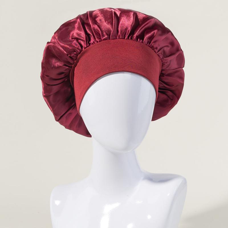 Breathable Satin Sleep Bonnet for Curly Hair