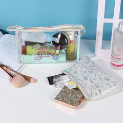2 In 1 Makeup Bag Transparent Cosmetic Travel Storage Organizer