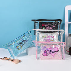 2 In 1 Makeup Bag Transparent Cosmetic Travel Storage Organizer