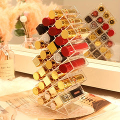 Clear Lipstick Holder 16 28 Spaces Lipgloss Organizers and Storage Case Display