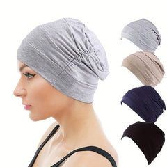 4pcs Satin Bonnet Silk Hair Bonnet Reusable Hair Care Cap