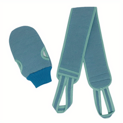 Exfoliating Bath Gloves and Back Cleaning Tool Set