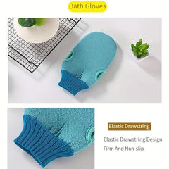 Exfoliating Bath Gloves and Back Cleaning Tool Set