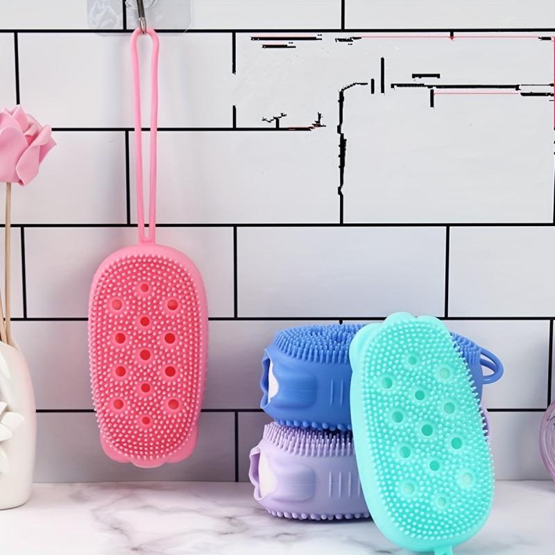 Shower Foot & Back Scrubber with Suction Cups & Soft Bristles