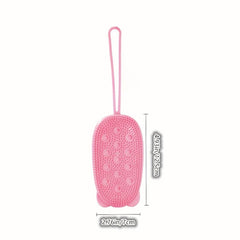 Shower Foot & Back Scrubber with Suction Cups & Soft Bristles