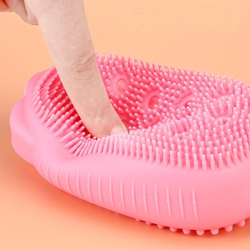 Shower Foot & Back Scrubber with Suction Cups & Soft Bristles