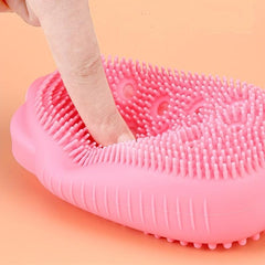 Shower Foot & Back Scrubber with Suction Cups & Soft Bristles
