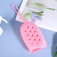 Shower Foot & Back Scrubber with Suction Cups & Soft Bristles