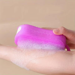 4pcs Double-sided Silicone Body Scrubber Handheld Shower Brush