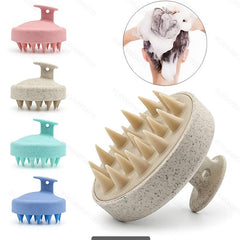 Silicone Shampoo Brush Hair Washing Scalp Massager Bathroom Unisex