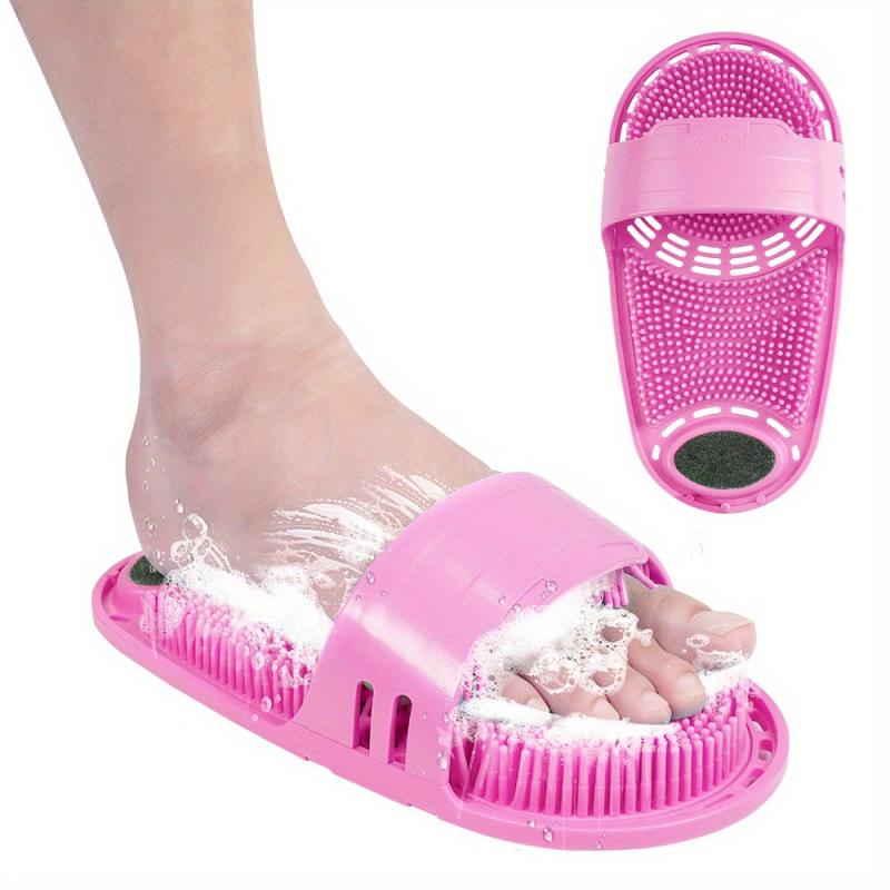 Shower Foot Scrubber Massager Bath Shoe Cleaner Spa Exfoliating Foot Washer