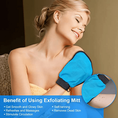 Moroccan Exfoliating Glove Mitt Dead Skin Remover for Shower Bath Body Scrubber