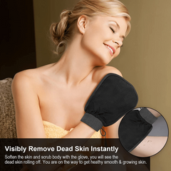 Moroccan Exfoliating Glove Mitt Dead Skin Remover for Shower Bath Body Scrubber