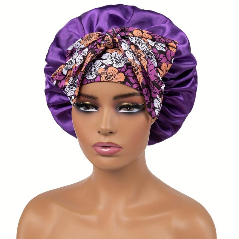Silky Satin Bonnet Hair Cap Extra Large Jumbo Sleeping Satin Bonnets