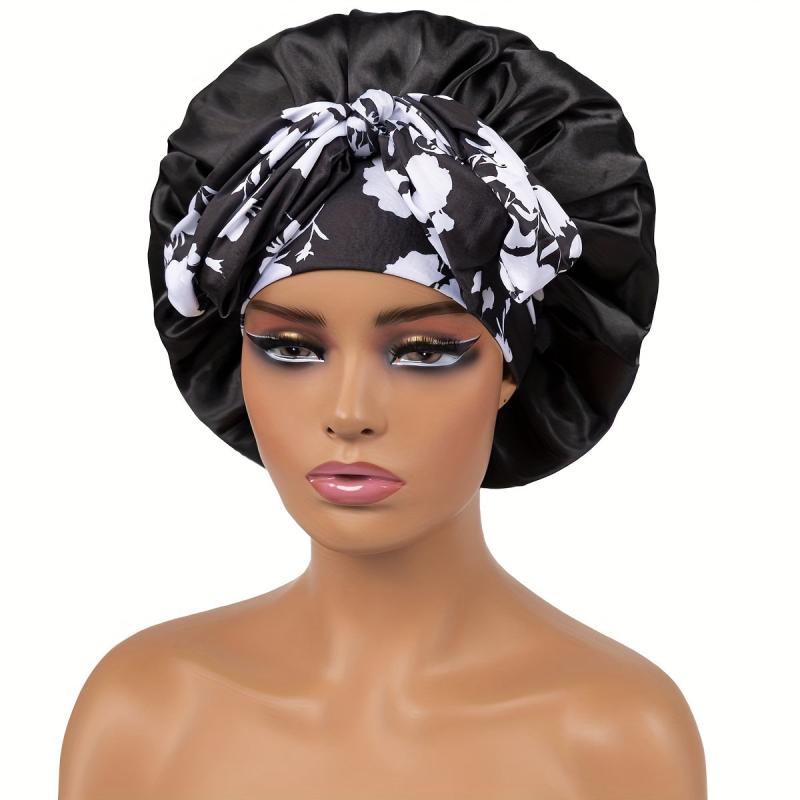 Silky Satin Bonnet Hair Cap Extra Large Jumbo Sleeping Satin Bonnets