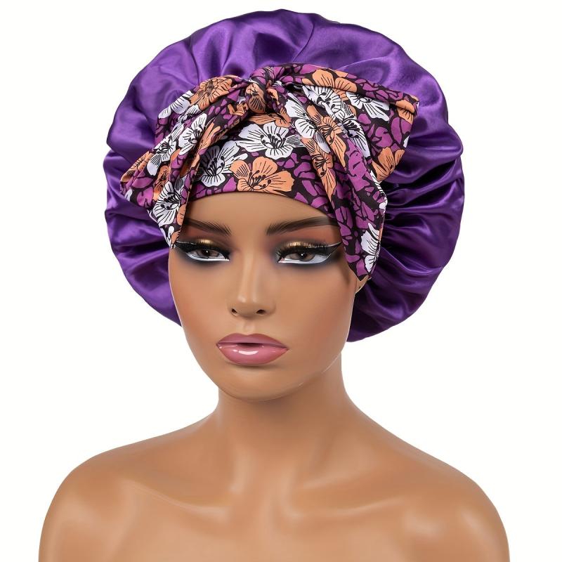 Silky Satin Bonnet Hair Cap Extra Large Jumbo Sleeping Satin Bonnets