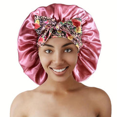 Silky Satin Bonnet Hair Cap Extra Large Jumbo Sleeping Satin Bonnets