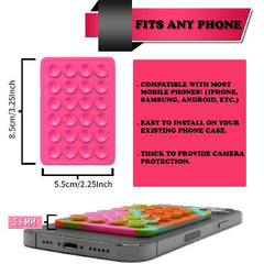 6pcs Silicone Suction Cups for Cell Phones Non Slip Pad
