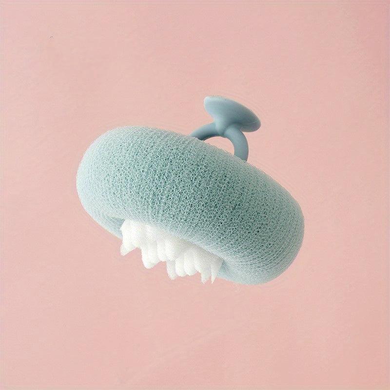 Suction Cup Bath Sponge Cleaning Brush Massage Bath Ball Body Scrub Brush