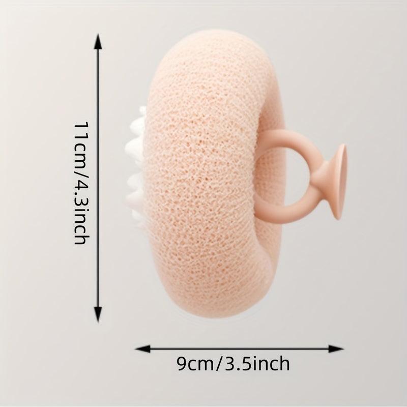Suction Cup Bath Sponge Cleaning Brush Massage Bath Ball Body Scrub Brush