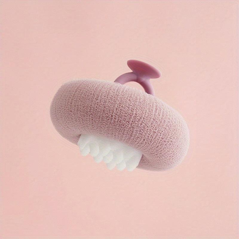 Suction Cup Bath Sponge Cleaning Brush Massage Bath Ball Body Scrub Brush