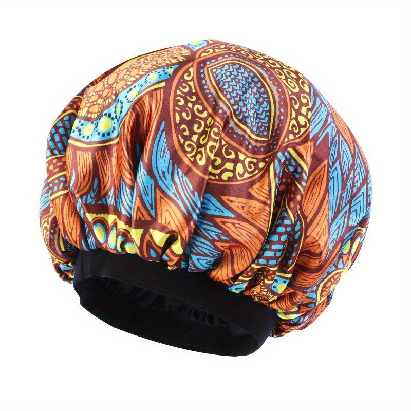 African Double Layer Satin Sleeping Cap Turban - Men Women