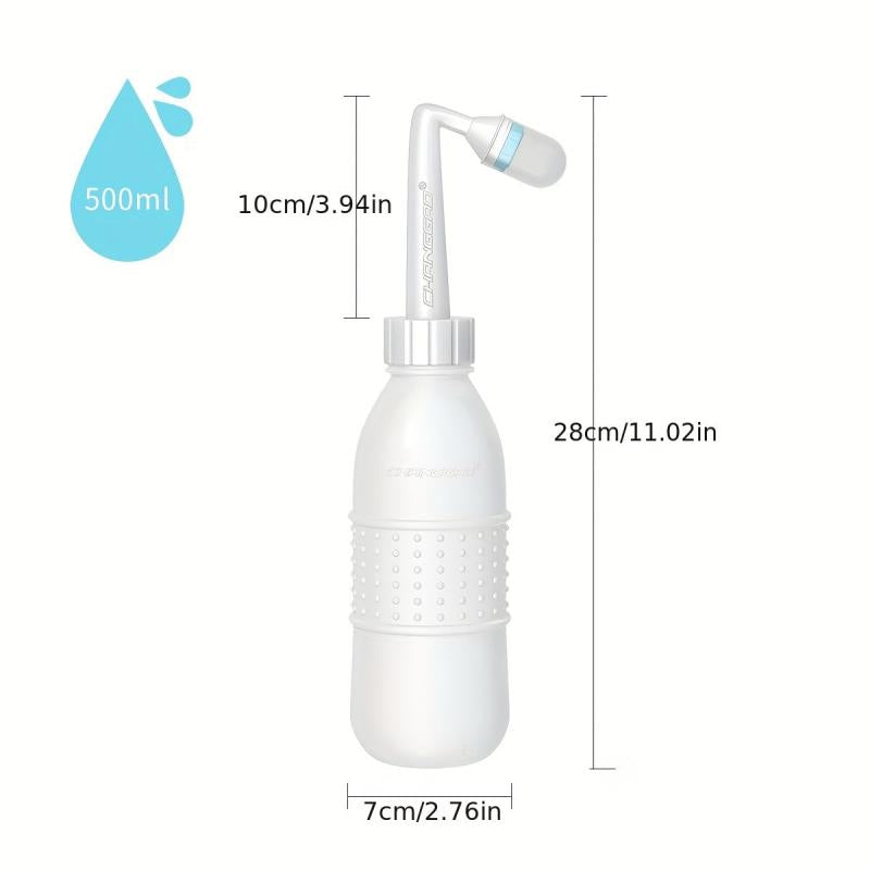 Portable 500ml Peri Bottle Travel Purifier Inverted Care Bottle Sprayer Pink