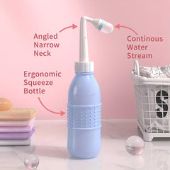 Portable 500ml Peri Bottle Travel Purifier Inverted Care Bottle Sprayer Pink