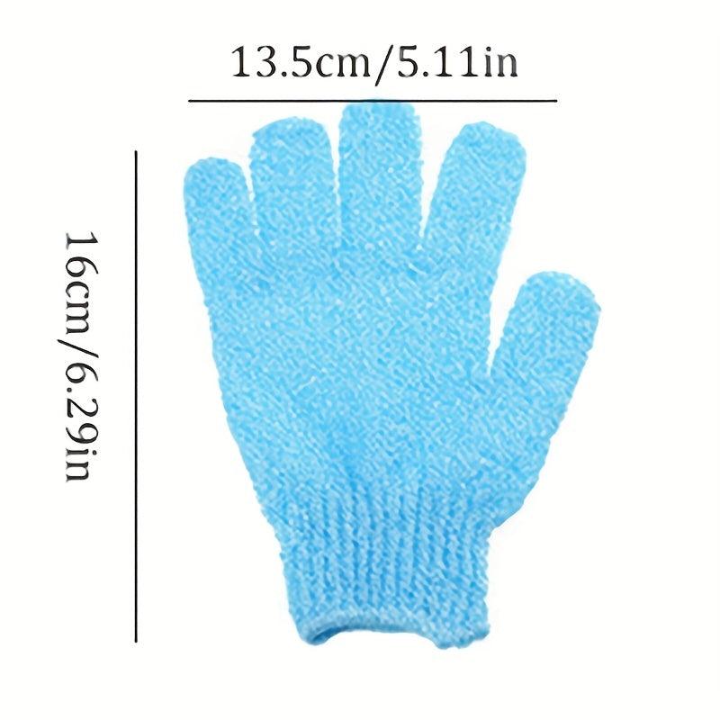 2 Pcs Exfoliating Bath Gloves for Men and Women