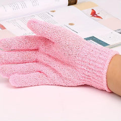2 Pcs Exfoliating Bath Gloves for Men and Women
