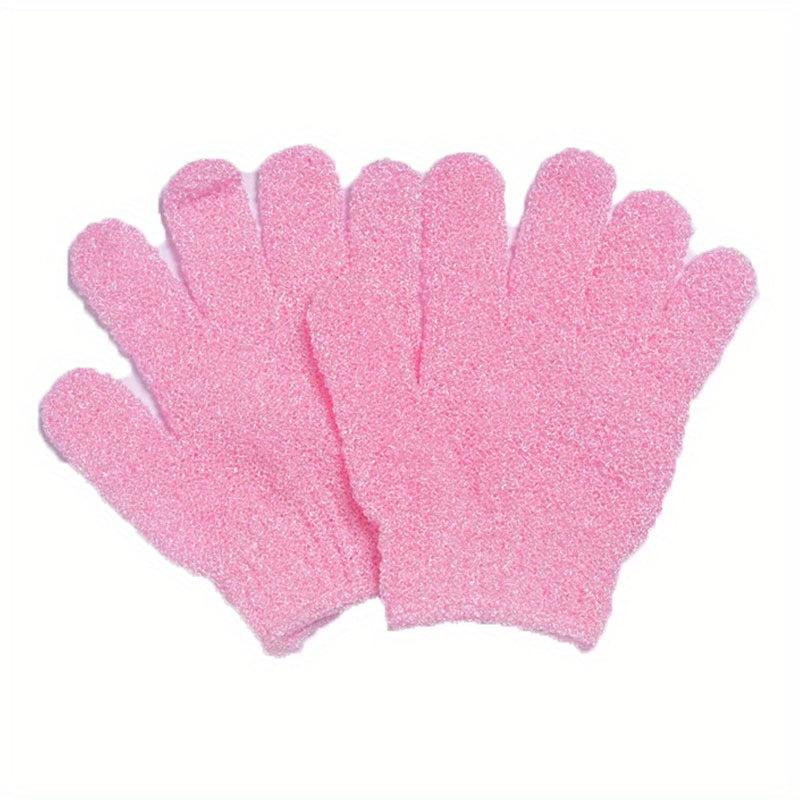 2 Pcs Exfoliating Bath Gloves for Men and Women
