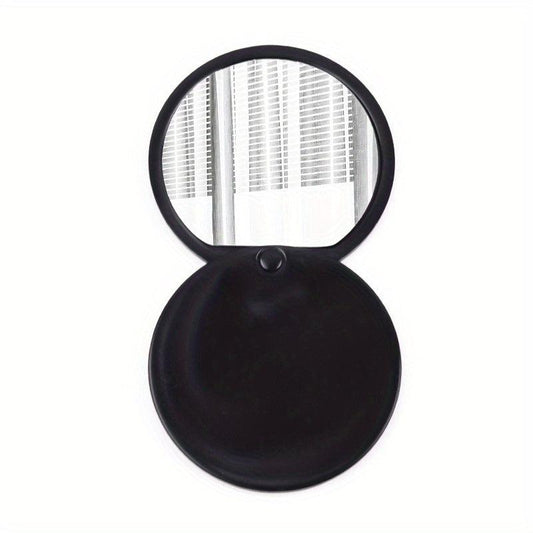 Mini Round Travel Mirror for Girls Compact Handheld Makeup Mirror