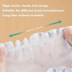 Double Layer Shower Cap Waterproof Reusable Bath Hair Hat for Women