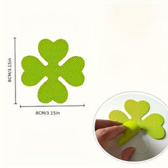 12pcs Non Slip Bathtub Sticker Clover Shower Anti Slip Stickers