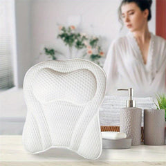 4D Air Mesh Bathtub Pillow for Neck and Back Support