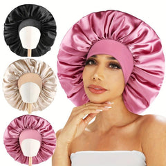 Satin Bonnet Hair Bonnet For Sleeping Cap Adjusting Hair Care Wrap Cap