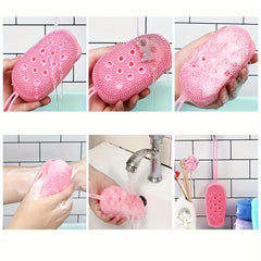 3pcs Shower Exfoliating Set Silicone Massage Scrub