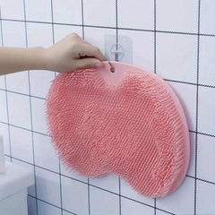 Non Slip Shower Massage Pad Lazy Suction Cup Back Rubbing Brush