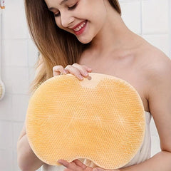 Non Slip Shower Massage Pad Lazy Suction Cup Back Rubbing Brush