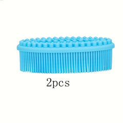 2 Pcs Silicone Body Scrubber Gentle Exfoliating