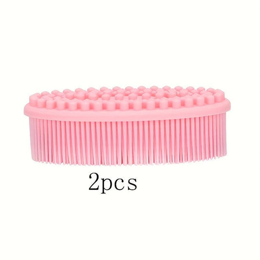 2 Pcs Silicone Body Scrubber Gentle Exfoliating