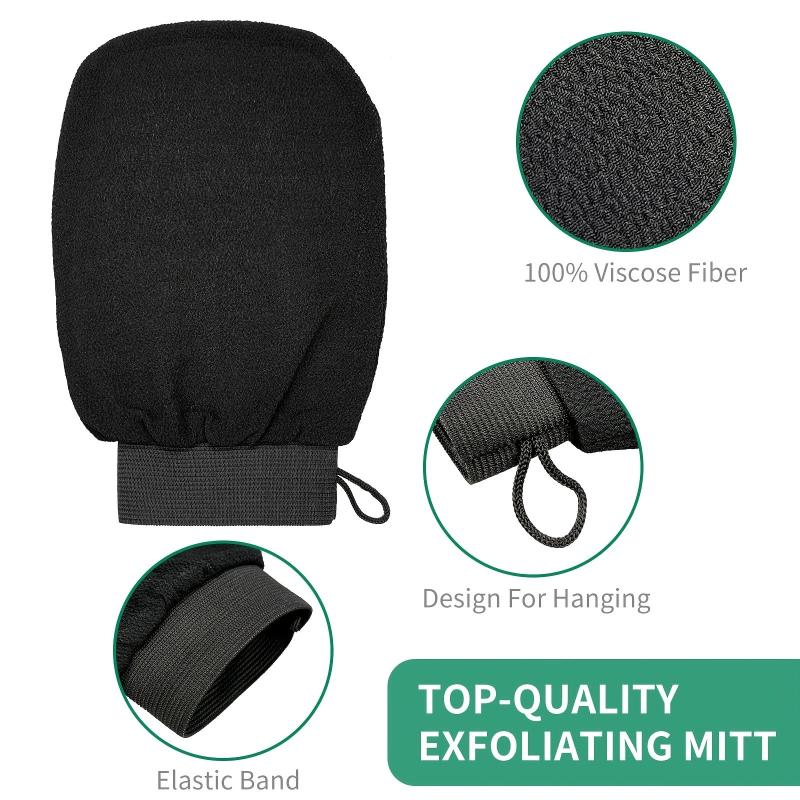 Exfoliating Mitts 150D Material for Smooth Exfoliation