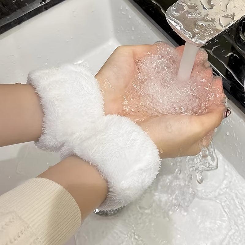 Face Washing Wrist Strap 2PCS Arm Cuff Moisture-proof Sleeve
