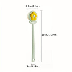 Long Handle Flower Bath Brush for Exfoliating Back Body Feet
