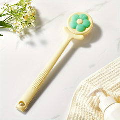 Long Handle Flower Bath Brush for Exfoliating Back Body Feet