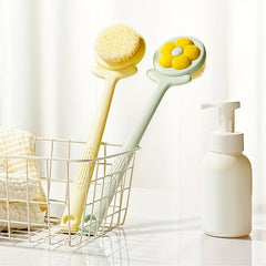 Long Handle Flower Bath Brush for Exfoliating Back Body Feet
