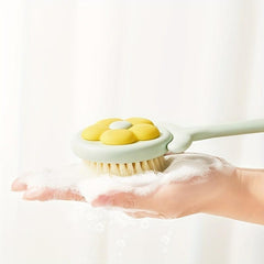 Long Handle Flower Bath Brush for Exfoliating Back Body Feet