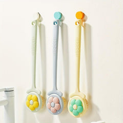 Long Handle Flower Bath Brush for Exfoliating Back Body Feet