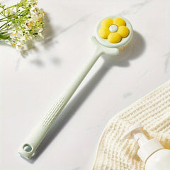 Long Handle Flower Bath Brush for Exfoliating Back Body Feet